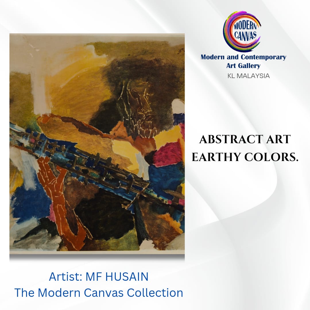 abstract art mf husain modern canvas art gallery