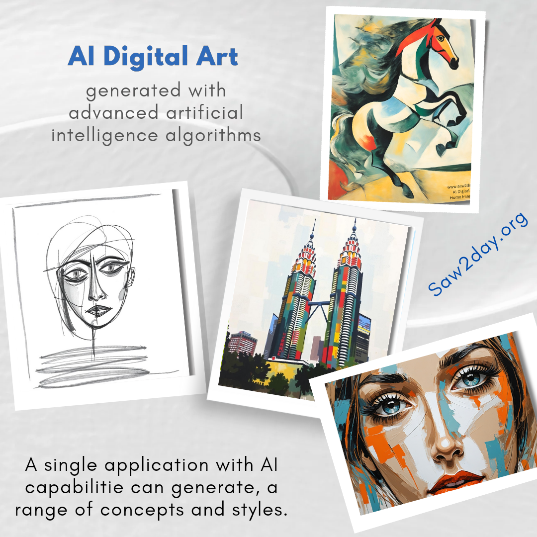 digital art with artificial engine capabilities