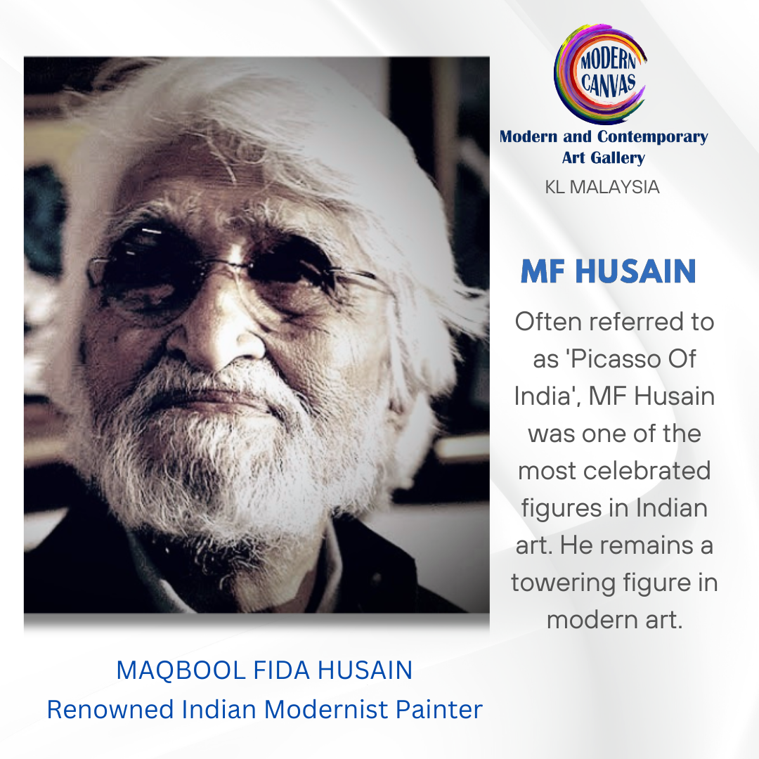 mf husain renowned artist of modern art