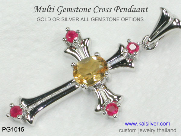 cross pendant gold or silver