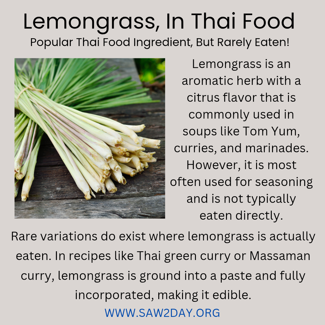 thai food ingredients lemon grass